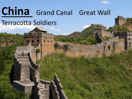 China Grand Canal Great Wall Terracotta Soldiers