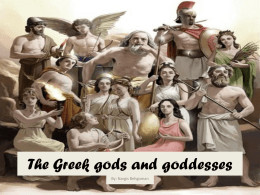 The Greek gods and goddesses