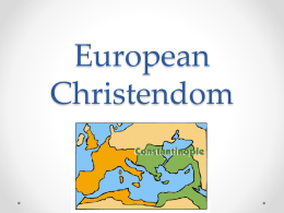 European Christendom 500-1300