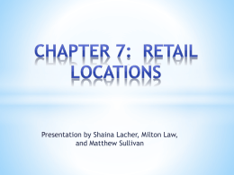 Chapter 7: Retail Locations - Wikispaces - Martenson