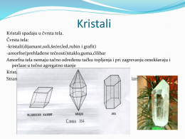 Kristali - Fizika oko nas