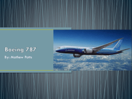 Boeing 787 - Mathew`s ePortfolio