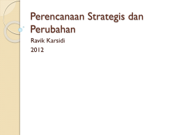 Perencanaan Strategis dan Perubahan