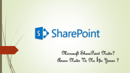SharePoint 2013 Sunum