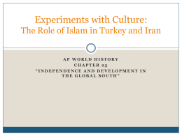 The Role of Islam in Turkey and Iran