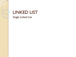 Single Linked List