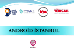 Android İstanbul Projesi Tanıtım Sunumu