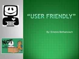 "User Friendly" PowerPoint