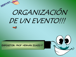 Organizacion de eventos 1
