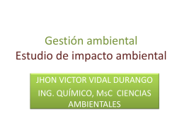 Diapositiva 1 - GESTION AMBIENTAL