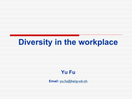 Diversity in the workplace - Moodle HES-SO