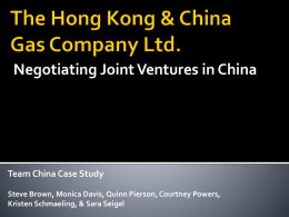 The Hong Kong & China Gas Company Ltd.