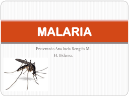 Revisión MALARIA - URGENCIAS BIDASOA