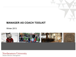 Planning the Coaching Discussion