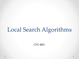 Local Search Algorithms