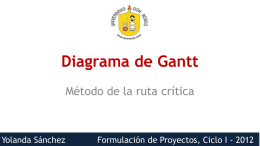 Presentación 07: Diagrama de Gantt