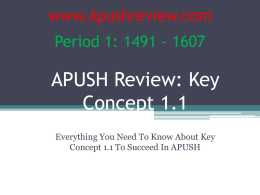 APUSH-Review-Key-Concept-1.1