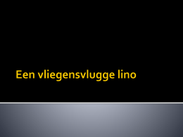 Een vliegensvlugge lino