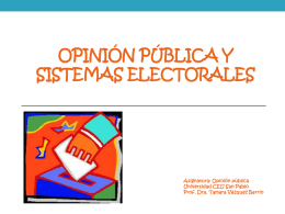 Elementos del sistema electoral