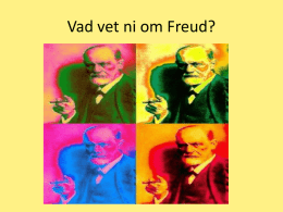 Freud och psykoanalys PPT