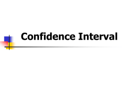 Confidence Interval for Variance