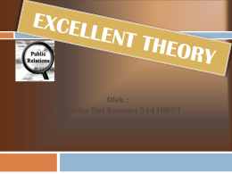 Excellent Theory - Theory PR Fikom UK Petra