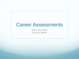 career assessment presentation