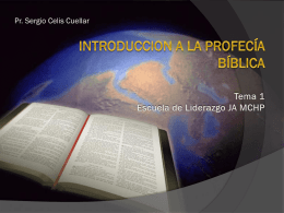 Introduccion a la profecía bíblica