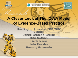 A Closer Look at the IOWA Model - Ooops!