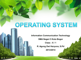 Presentasi Sistem Operasi 2013-2014