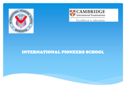 what is cambridge check point? - International Pioneers School