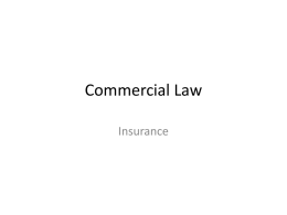 Commercial Law Insurance