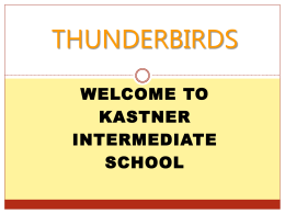 Presentation PPT. - Kastner Intermediate School