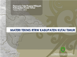 Exsum & Mapres RTRW Kutim 2012 – 2032 audiensi