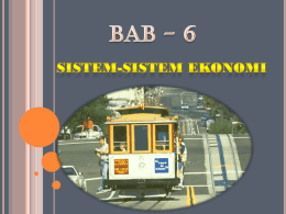 BAB II – Sistem-Sistem Ekonomi