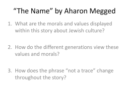 *The Name* by Aharon Megged
