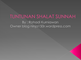 TUNTUNAN SHALAT SUNNAH(Download Here)