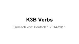 K3B Verbs