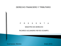 Derecho Financiero y Tributario al 9 de mayo