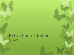 Extraction of Iodine