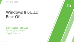 BUILD_BEST-OF_Pichaud - ChristopheP on Microsoft