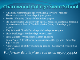 Charnwood College Swim School