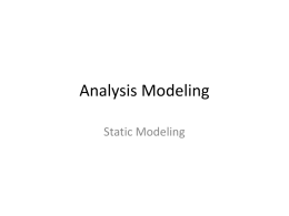Static analysis modeling