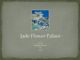 Jade Flower Palace Tu Fu - Arleigh Quizon