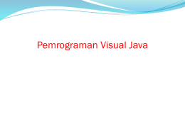 Pemrograman visual java