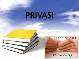 Materi 3 – Privasi