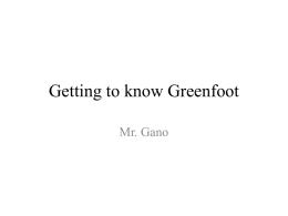Chapter 1 - Getting to know Greenfoot