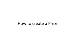 How to create a Prezi