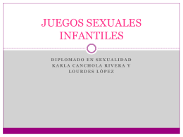 JUEGOS SEXUALES INFANTILES