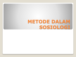 2. metode dalam sosiologi